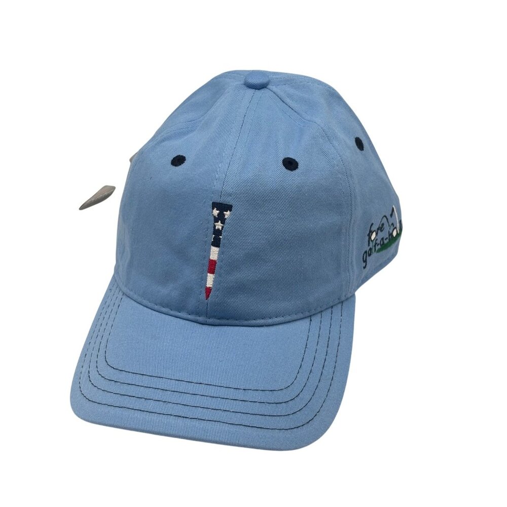 Pukka Stars and Stripes Tee Embroidered Golf Cap Cotton Twill, Light Blue, OS - Picture 9 of 10